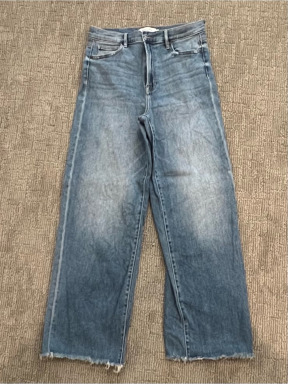 High-Rise Wide-Leg Women's Jeans in Light Blue Wash